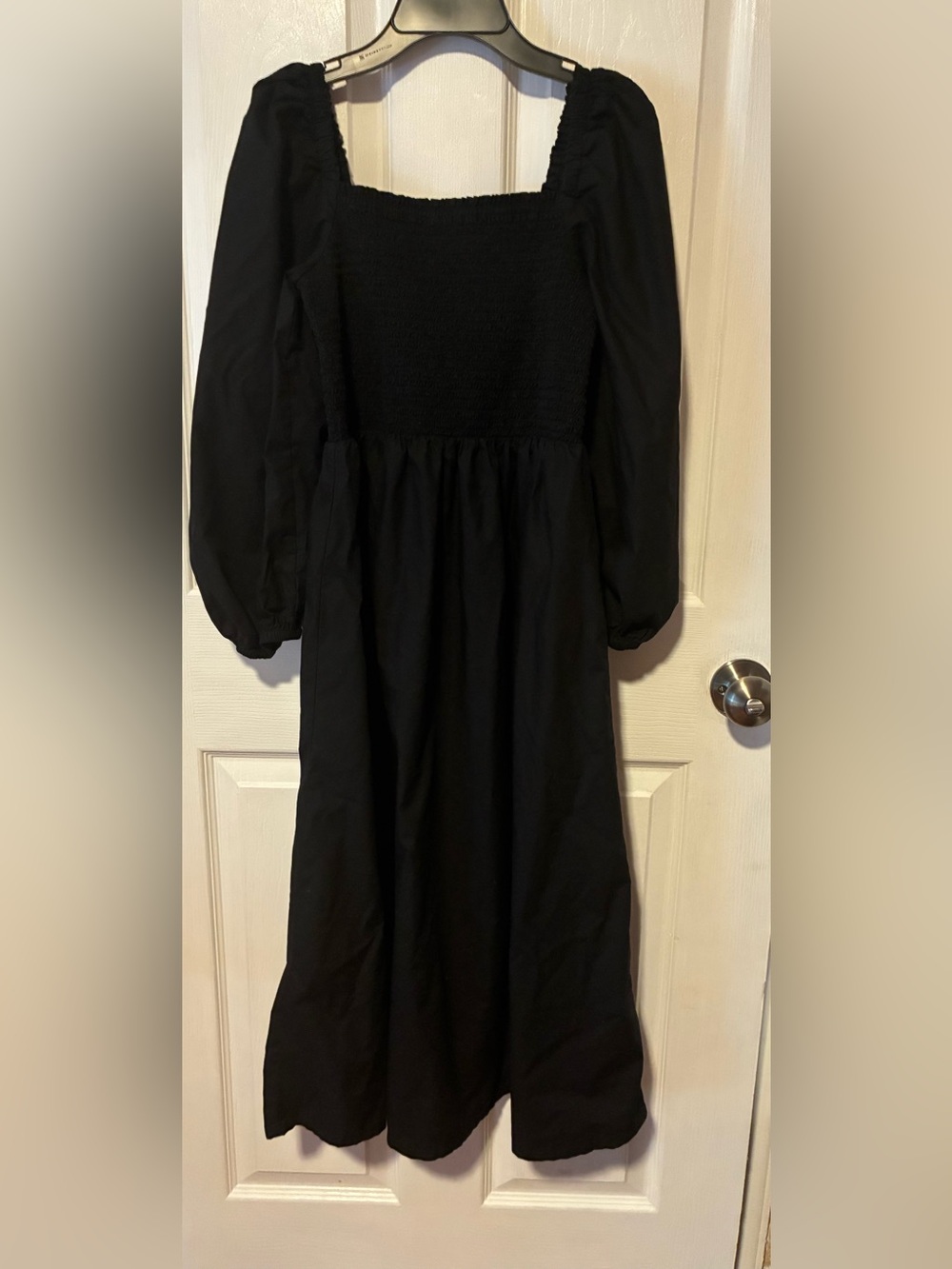 J.crew Smocked puff-sleeve dress size small minimalist - Picture 2 of 3